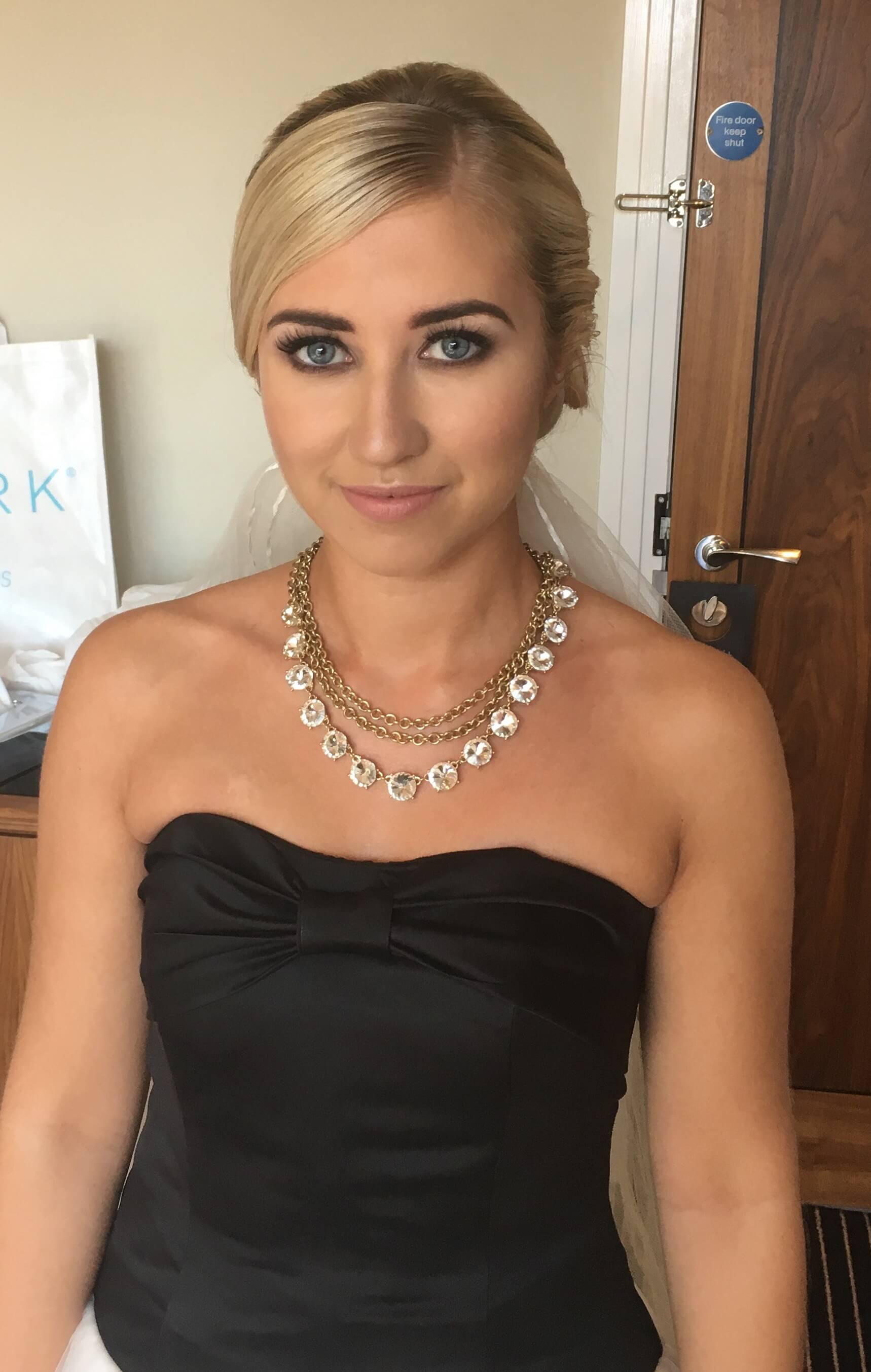 Behind the scenes of a wedding hair and make-up photoshoot